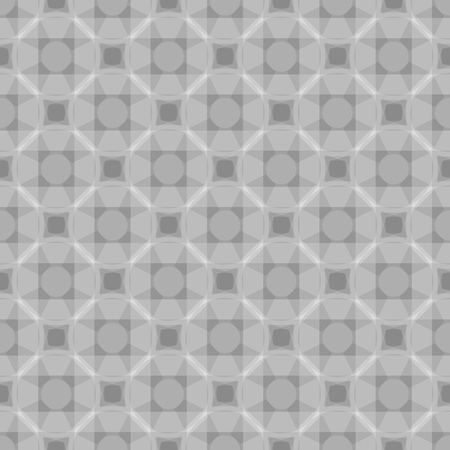 Gray vector seamless pattern. Grayscale geometric ornamentのイラスト素材