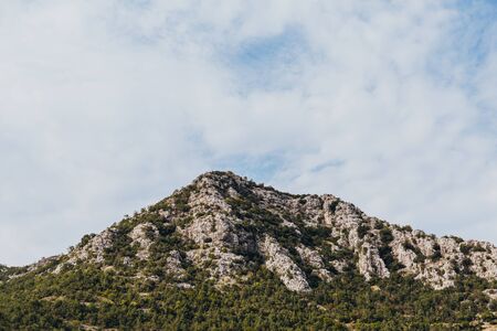 Nature views of Lake Skadar in Montenegro. Green mountains panoramaの写真素材