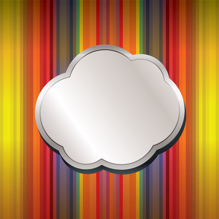Abstract background with promotion balloon のイラスト素材