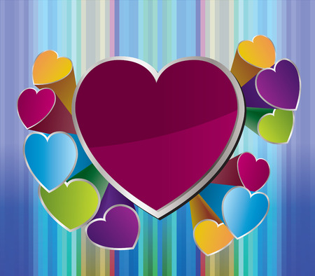 heart background for valentine day - Vector illustrationのイラスト素材