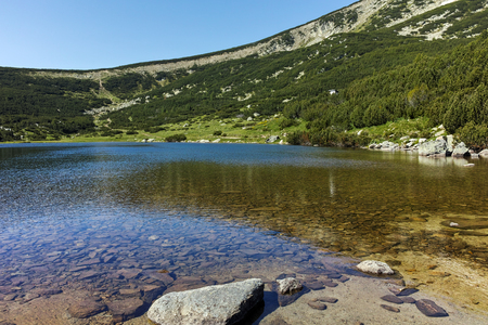 Bezbog lake, Pirin Mountain, Bulgariaの写真素材