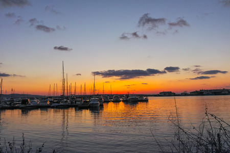Port of Sozopol town, Burgas Region, Bulgariaの写真素材