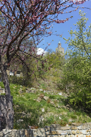 VELIKO TARNOVO, BULGARIA - 9 APRIL 2017: Ruins of medieval Fortress Tsarevets, Veliko Tarnovo, Bulgariaのeditorial素材