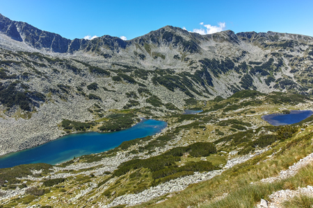 Landscape with Dalgoto (The Long ) lake, Pirin Mountain, Bulgariaのeditorial素材