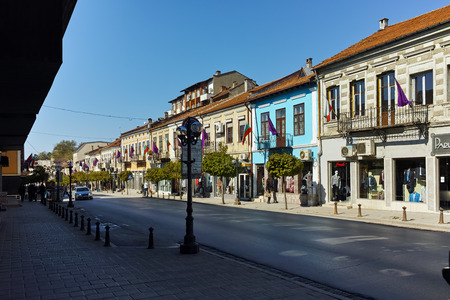 VELIKO TARNOVO, BULGARIA -  APRIL 11, 2017: Houses in old town of city of Veliko Tarnovo, Bulgaria