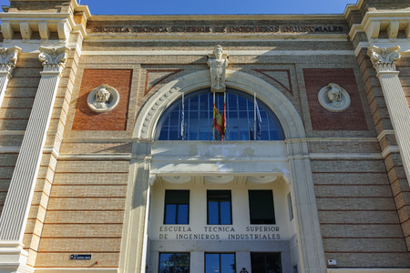MADRID, SPAIN - JANUARY 21, 2018:  National Museum of Natural Sciences at Paseo de la Castellana street in City of Madrid, Spainのeditorial素材