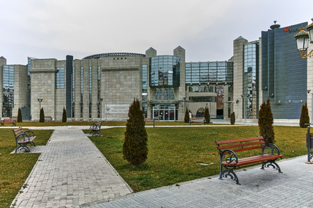 SKOPJE, REPUBLIC OF MACEDONIA - FEBRUARY 24, 2018: Holocaust Museum in city of  Skopje, Republic of Macedoniaのeditorial素材