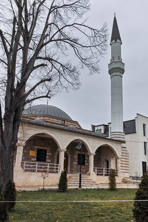 SKOPJE, REPUBLIC OF MACEDONIA - FEBRUARY 24, 2018: Mosque in old town of city of Skopje, Republic of Macedoniaのeditorial素材