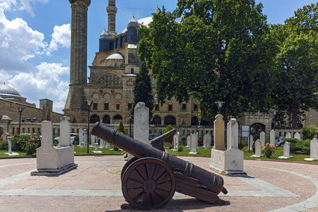EDIRNE, TURKEY - MAY 26, 2018: Built between 1569 and 1575 Selimiye Mosque in city of Edirne,  East Thrace, Turkeyのeditorial素材