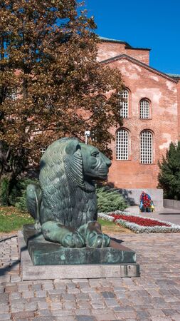 SOFIA, BULGARIA - OCTOBER 5, 2018: Amazing view of St. Sophia Church and Monument of the Unknown Soldier in Sofia, Bulgariaのeditorial素材