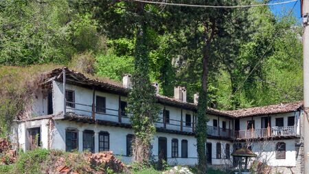 TRANSFIGURATION MONASTERY, VELIKO TARNOVO, BULGARIA - APRIL 9, 2017 : Medieval Orthodox Monastery of...