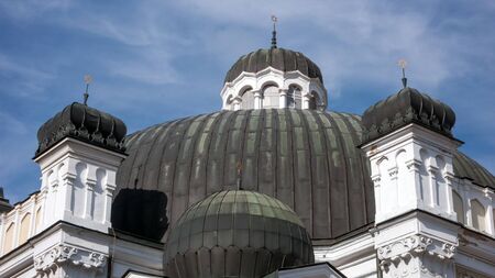 SOFIA, BULGARIA -  OCTOBER 26, 2018: Building of Sofia Synagogue  in city of Sofia, Bulgaria