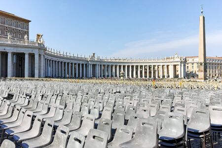 VATICAN CITY, ROME, ITALY - JUNE 24, 2017 : Amazing view of St. Peter's Basilica and Saint Peter's Square, Vatican City, Rome, Italyのeditorial素材