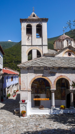 Ancient Monastery of Timiou Prodromou St. John the Baptist near town of Serres, Central Macedonia,...