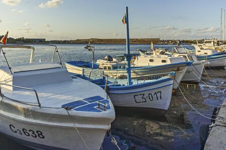 SOZOPOL, BULGARIA - AUGUST 9, 2018: Boat at port of Sozopol, Burgas Region, Bulgariaのeditorial素材