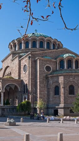 SOFIA, BULGARIA - OCTOBER 5, 2018: Cathedral Church St. Nedelya in  Sofia, Bulgariaのeditorial素材