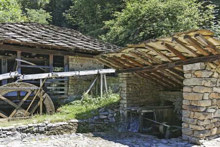 ETAR, GABROVO, BULGARIA- JULY 6, 2018: Architectural Ethnographic Complex Etar (Etara) near town of Gabrovo, Bulgariaのeditorial素材