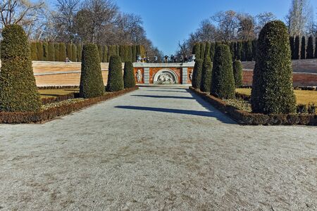 MADRID, SPAIN - JANUARY 22, 2018: Plaza Parterre in The Retiro Park in City of Madrid, Spainのeditorial素材