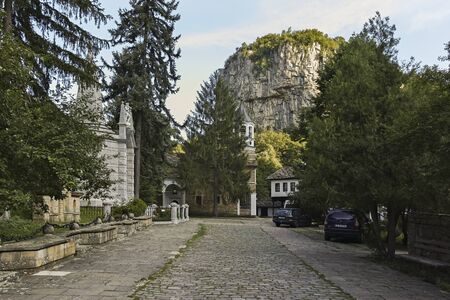 DRYANOVO MONASTERY, BULGARIA - JULY 6, 2018:  Nineteenth century Dryanovo Monastery St. Archangel Michael, Gabrovo region, Bulgariaのeditorial素材
