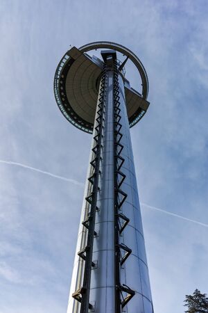 MADRID, SPAIN - JANUARY 23, 2018: Lighthouse of Moncloa in City of Madrid, Spainのeditorial素材