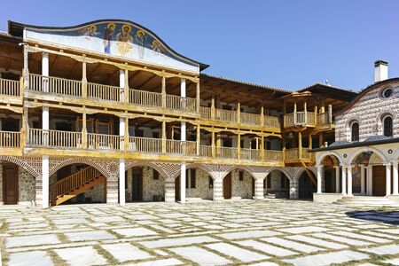 GIGINTSY MONASTERY, BULGARIA - OCTOBER 7, 2018:  Medieval Tsarnogorski (Gigintsy) monastery St. Kozma and Damyan, Pernik Region, Bulgariaのeditorial素材