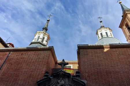 MADRID, SPAIN - JANUARY 23, 2018:  Medieval Building of Church of San Nicolas in City of Madrid, Spainのeditorial素材