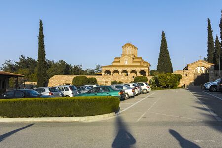 SOUROTI, GREECE - MARCH 31, 2019: Monastery Souroti of St. John the Theologian, St. Paisios Athonite...