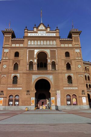 MADRID, SPAIN - JANUARY 24, 2018:  Las Ventas Bullring (Plaza de Toros de Las Ventas) situated at Plaza de torros in City of Madrid, Spainのeditorial素材