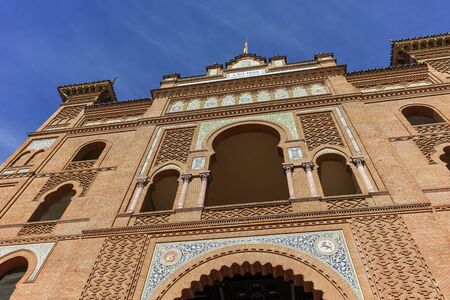 MADRID, SPAIN - JANUARY 24, 2018:  Las Ventas Bullring (Plaza de Toros de Las Ventas) situated at Plaza de torros in City of Madrid, Spainのeditorial素材