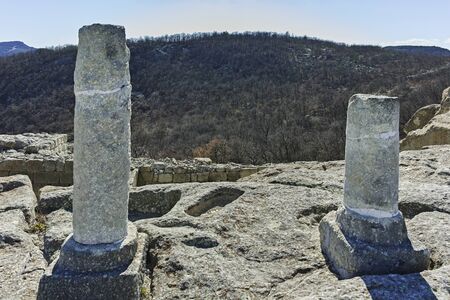 Ruins of ancient Thracian city of Perperikon, Kardzhali Region, Bulgariaの写真素材