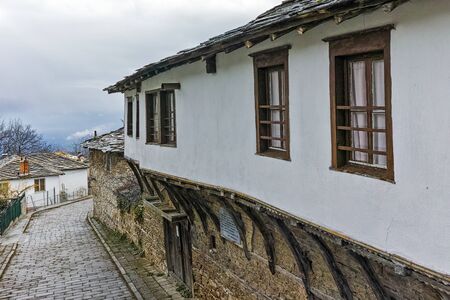 YAVROVO, BULGARIA - MARCH 4, 2016: Village of Yavrovo with Authentic nineteenth century houses,...
