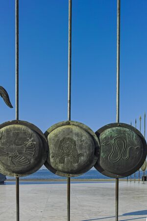 THESSALONIKI, GREECE - SEPTEMBER 22, 2019:  Alexander the Great Monument at embankment of city of Thessaloniki, Central Macedonia, Greeceのeditorial素材
