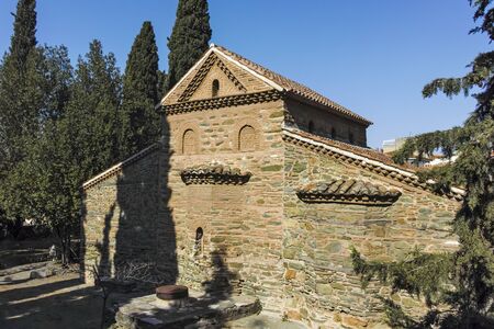 THESSALONIKI, GREECE - SEPTEMBER 22, 2019: Ancient Byzantine Church of Saint Nicholas Orphanos in...