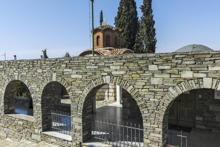 THESSALONIKI, GREECE - SEPTEMBER 22, 2019: Ancient Vlatadon Monastery in city of Thessaloniki, Central Macedonia, Greeceのeditorial素材