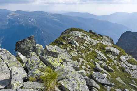 Amazing Landscape from Lovnitsa peak, Rila Mountain, Bulgariaの写真素材