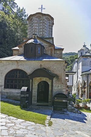OSOGOVO MONASTRY, NORTH MACEDONIA - JULY 21, 2018: Medieval Monastery St. Joachim of Osogovo, Kriva...