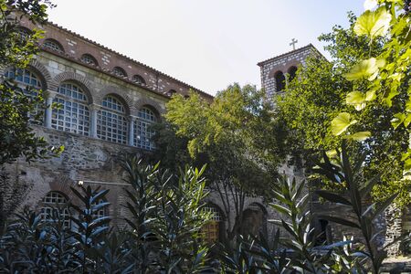 THESSALONIKI, GREECE - SEPTEMBER 22, 2019: Ancient Byzantine Church of St. Demetrios in city of...