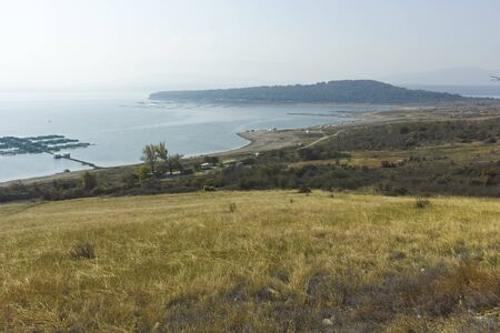 Panoramic view of Ogosta Reservoir, Montana Region, Bulgaria