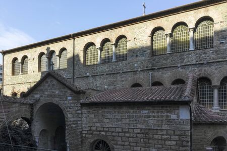 THESSALONIKI, GREECE - SEPTEMBER 22, 2019: Ancient Byzantine Church of the Acheiropoietos in the center of city of Thessaloniki, Central Macedonia, Greeceのeditorial素材