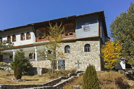 RUEN MONASTERY, BULGARIA - OCTOBER 6, 2018: Ruen Monastery St. John of Rila in  Vlahina Mountain,...