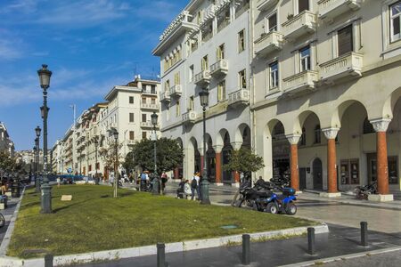 THESSALONIKI, GREECE - SEPTEMBER 22, 2019: Aristotelous Square in the center of city of Thessaloniki, Central Macedonia, Greeceのeditorial素材