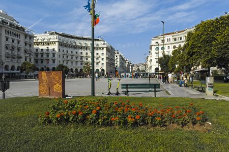THESSALONIKI, GREECE - SEPTEMBER 22, 2019: Aristotelous Square in the center of city of Thessaloniki, Central Macedonia, Greeceのeditorial素材