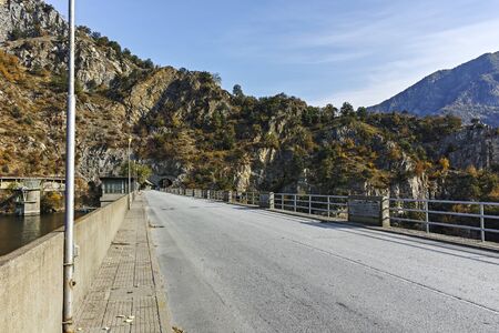 Amazing Autumn ladscape of Krichim Reservoir at Rhodopes Mountain, Plovdiv Region, Bulgariaの写真素材
