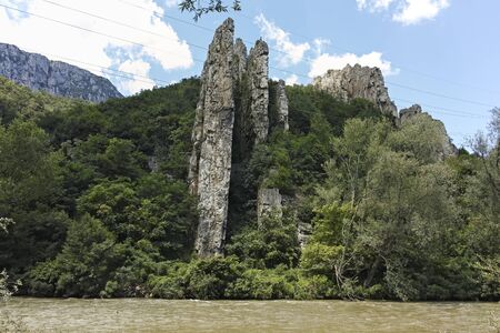 Ritlite - rock formations at Iskar River Gorge, Balkan Mountains, Bulgariaの写真素材