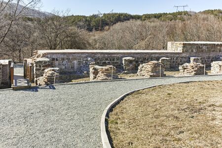 Ruins of Ancient Roman fortress The Trajan's Gate, Sofia Region, Bulgariaの写真素材