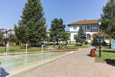 TRYAVNA, BULGARIA - JULY 6, 2018: Center of historical town of Tryavna, Gabrovo region, Bulgaria