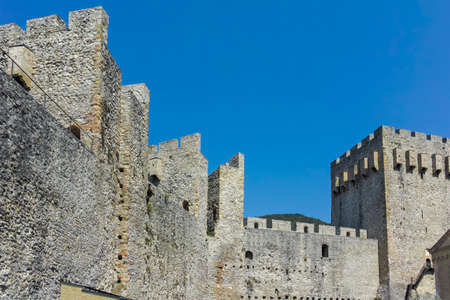 DESPOTOVAC, SERBIA - AUGUST 11, 2019: Medieval buildings at Manasija monastery, Sumadija and Western Serbiaのeditorial素材