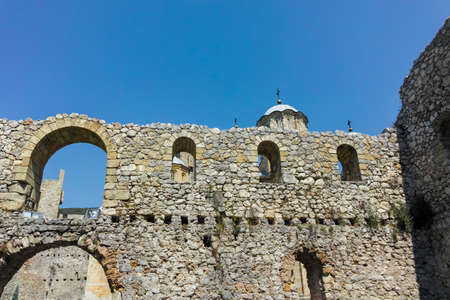 DESPOTOVAC, SERBIA - AUGUST 11, 2019: Medieval buildings at Manasija monastery, Sumadija and Western Serbiaのeditorial素材