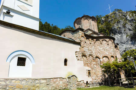 VITOVNICA, SERBIA - AUGUST 11, 2019: Medieval Vitovnica Monastery, Sumadija and Western Serbiaのeditorial素材