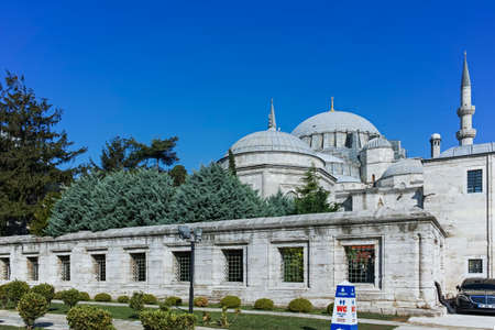 ISTANBUL, TURKEY - JULY 26, 2019: Building of Suleymaniye Mosque (Ottoman imperial mosque) in city of Istanbul, Turkeyのeditorial素材